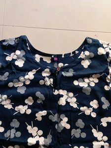 Floral Print Maroon Kurtis-Combo