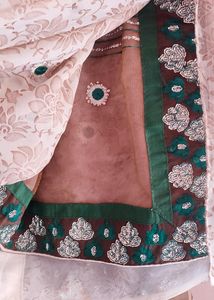 New White Saree With Blouse