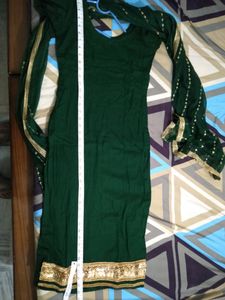 Bottle Green Colour Beautiful Suit