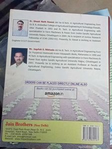 Agricultural Engineering Book