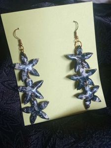 Handmade Flower Drop Earrings