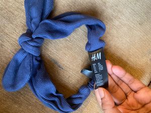 H &amp; M Blue Knotted Headband
