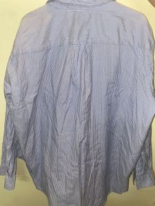 Striped Oversized Button-Down