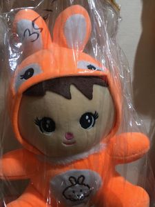 Cute Orange Bunny Plushie( Foreign Made)