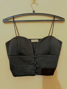 Black crop Top