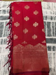 Elegant Red Banarasi Saree