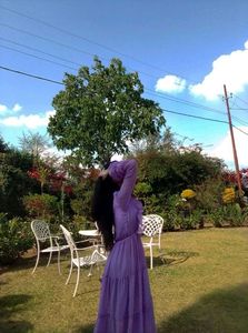 Lavender Ruffled Tiered Dress