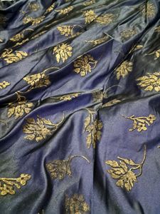 Blue Ethnic Gown With Maroon Colour Chunri
