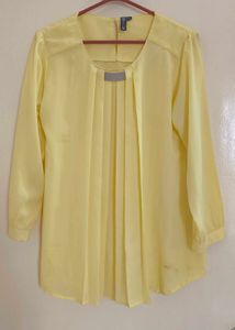 Yellow Long Sleeve Blouse