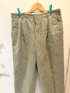 Brand New Pleated Olive Green Trousers For Men