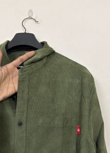 Olive Green Corduroy Shirt