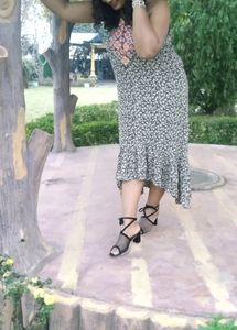 Holter Neck Cotton Dress