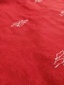 Chikankari Kurti Red