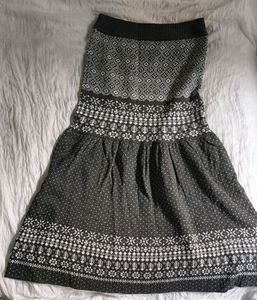 Korean Woolen Skirt/ Tube Top
