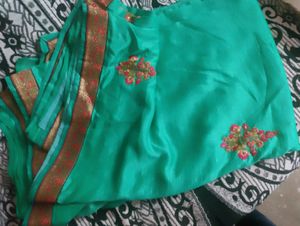 Silk Saree Embroidery