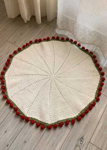 Handmade Crocheted Shawl with Rose Trim