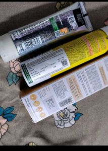 Combo Garnier Or Wishcare Sunscreen With Cleanser