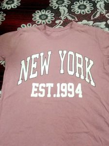 Dusty Pink New York Graphic Tee
