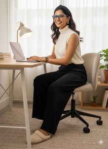 Chic Plisse Flow: Your Day-to-Night Muse 🖤✨