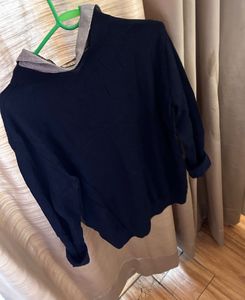 Stylish Layered Look Sweater