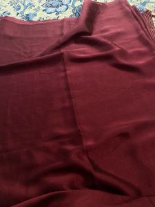 Stylish Double Colour Saree With Stones 💜
