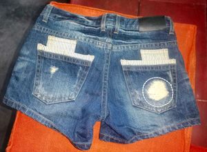 Denim Distressed Shorts