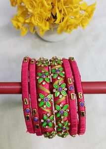 Silk thread Bangle Set