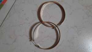 Round gold Plated Earrings