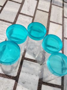 Plastic Storage Containers - Set of 5