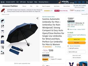 Blue Umbrella (New) with Cover