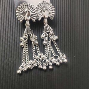 Combo Of Earrings And Swan Pendant