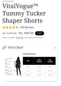 Vitalvogue Black Shapewear Shorts