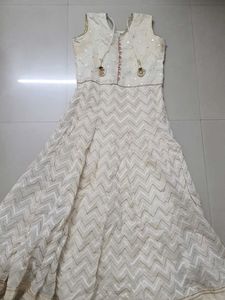 Festive Ethnic Gown With Beading And Design