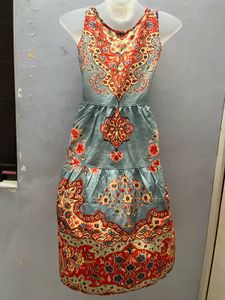 Floral Print Sleeveless Dress