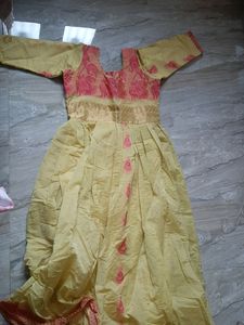 Party Wear Maternity Feeding Kurti Umbrella Cut