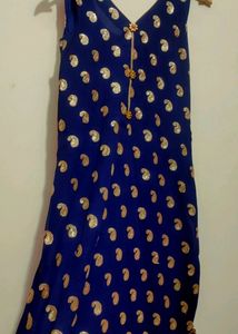Navy Blue Plazo Suit Without Dupatta 32 Bust