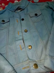 Light Blue Denim Jacket For Women