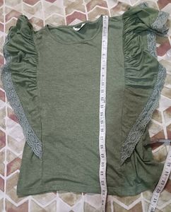Girls Tshirt Butterfly Sleeves