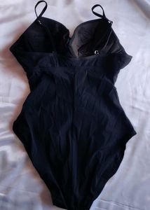 Black Padded Bodysuit Partywear Top