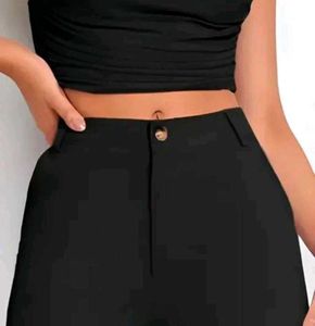 Chic Black Wide leg Trouser