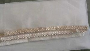Elegant White & Gold Dupatta