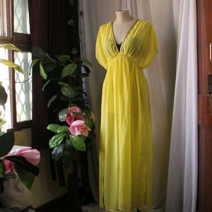 Yellow Maxi Beach Dress
