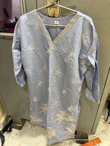 Embroidered V-Neck Top