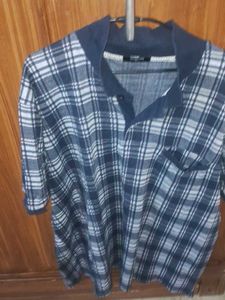 Checked Casual T-Shirt 4xl