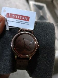 Titan Ladies Rose Gold Watch