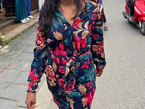 Solid Bodycon Multicolour Dress