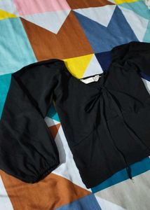 Black Stylish Crop Top