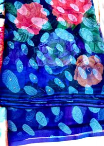 Floral Print Saree