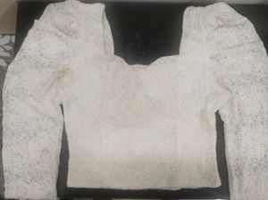 Lace Puff Sleeve Top