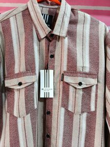 Striped Long Sleeve Button-Down Shirt
